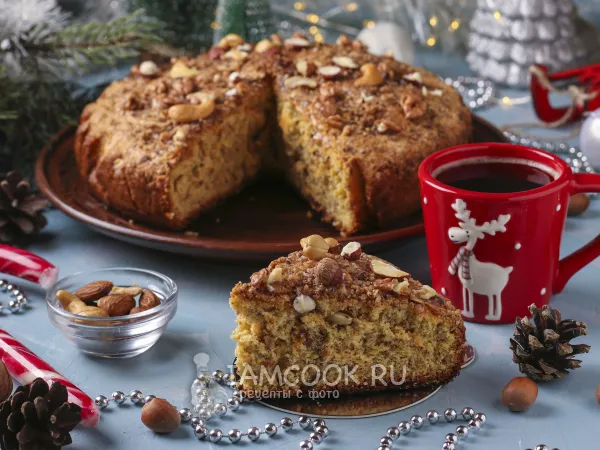 Фото блюда: Морковно-ореховая шарлотка