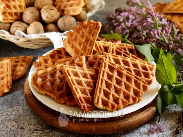 Фото блюда: Ореховые вафли