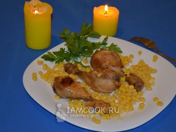 Фото блюда: Куриные голени запеченные в кисло-сладком соусе