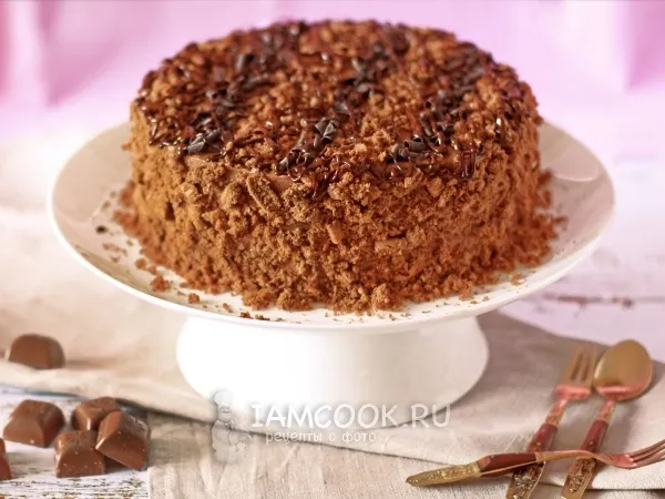 Фото блюда: Шоколадный торт «Спираль»