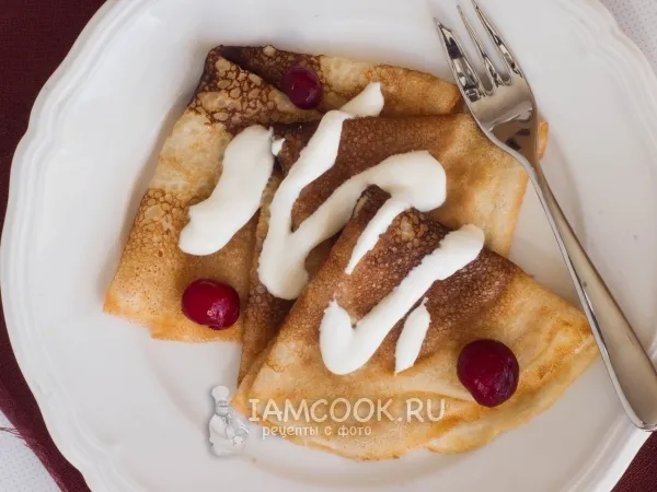 Фото блюда: Масляные блинчики без яиц