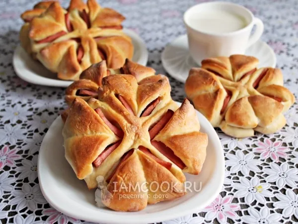 Фото блюда: Колбаса в тесте