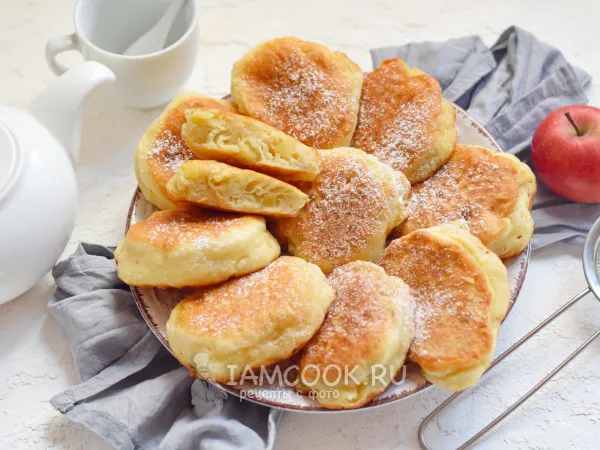 Фото блюда: Оладьи на простокваше с яблоками