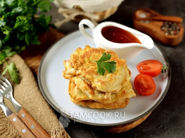 Фото блюда: Куриные отбивные в кляре на сковороде