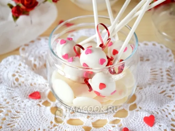 Фото блюда: Кейк-попсы со вкусом чизкейка