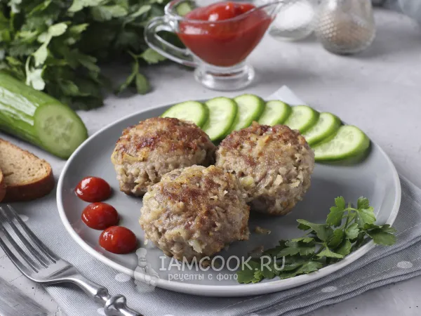 Фото блюда: Котлеты из говядины с тёртой картошкой (без яиц)