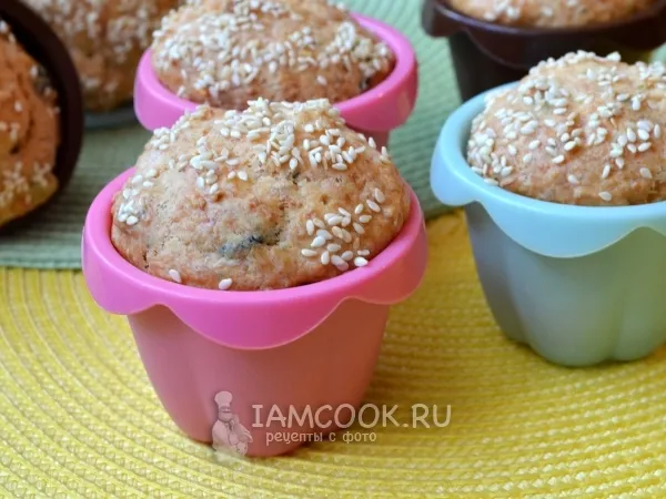 Фото блюда: Маффины с адыгейским сыром