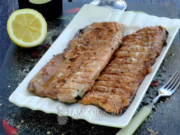 Фото блюда: Филе горбуши на мангале