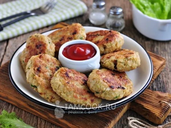 Фото блюда: Котлеты из геркулеса и бульонного кубика