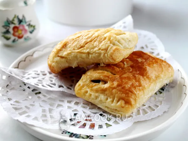 Фото блюда: Слойки с овощами и сыром