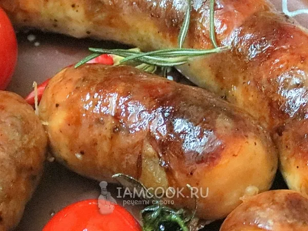 Фото блюда: Домашняя чесночная колбаса