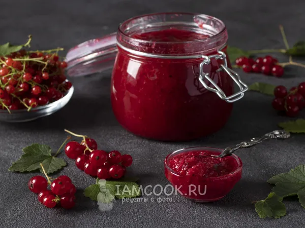 Фото блюда: Джем из красной смородины с агар-агаром