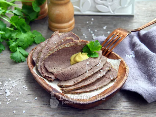 Фото блюда: Говядина в горчичном соусе