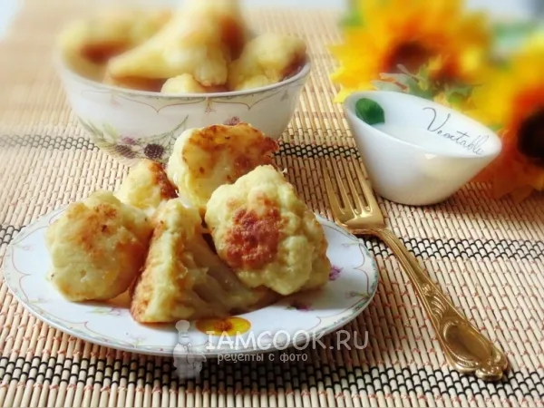 Фото блюда: Цветная капуста жареная в муке