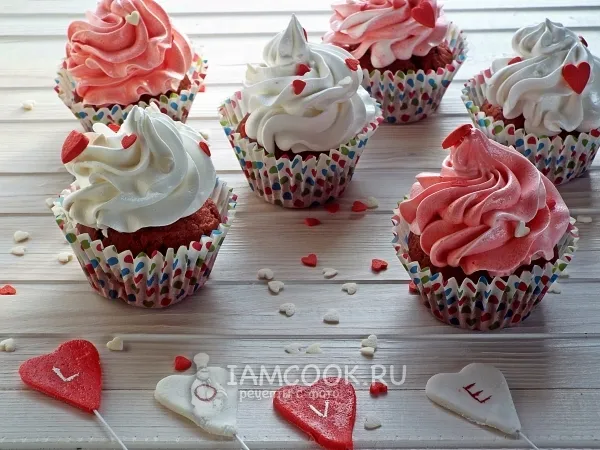 Фото блюда: Капкейки «Красный бархат»