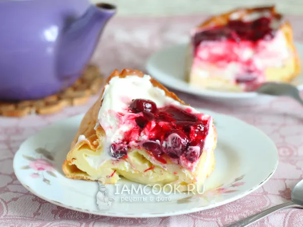 Фото блюда: Пирог «Ленивый эклер»