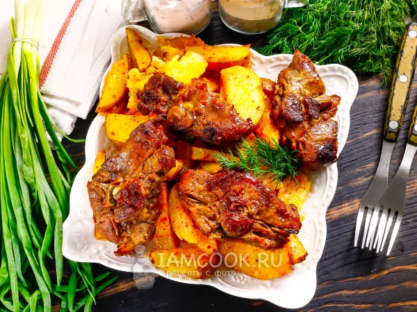 Фото блюда: Баранина, запеченная в горчице