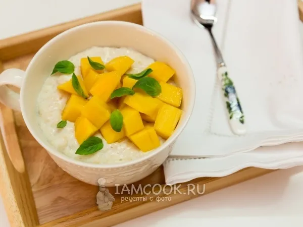 Фото блюда: Овсяная каша со сгущенкой