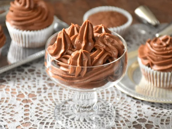 Фото блюда: Шоколадный крем для капкейков