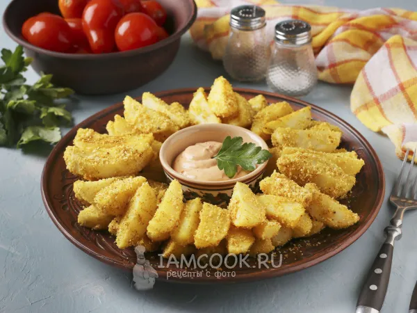 Фото блюда: Запечённый картофель с карри в духовке