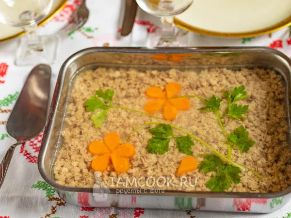 Фото блюда: Холодец из индейки с желатином