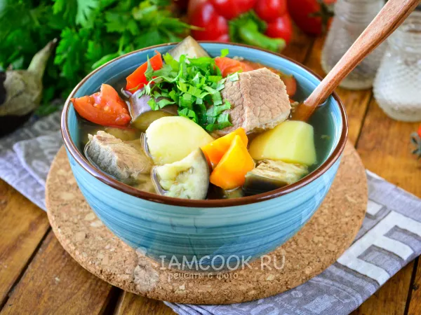 Фото блюда: Шурпа с баклажанами