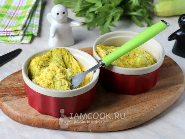 Фото блюда: Омлет с кабачками в микроволновке