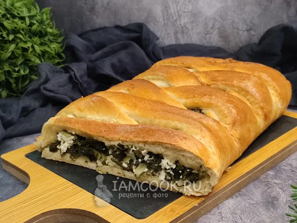 Фото блюда: Пирог с черемшой и творогом