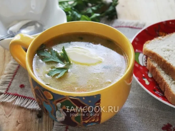 Фото блюда: Грибной суп из свежих грибов