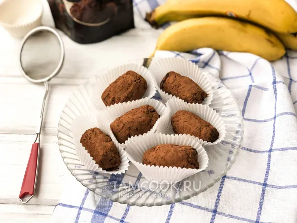 Фото блюда: ПП пирожное «Картошка» из хлебцев и банана