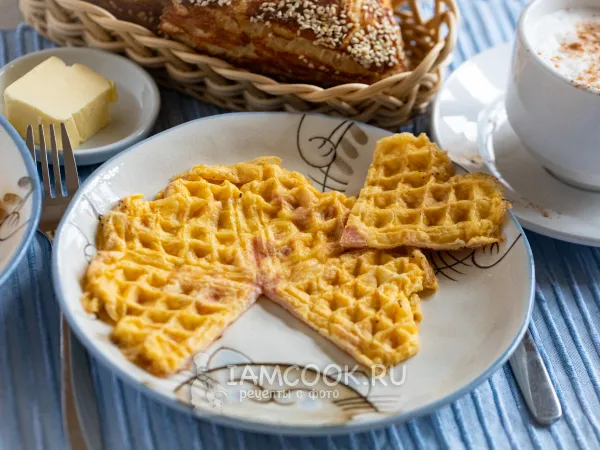 Фото блюда: Омлет в вафельнице