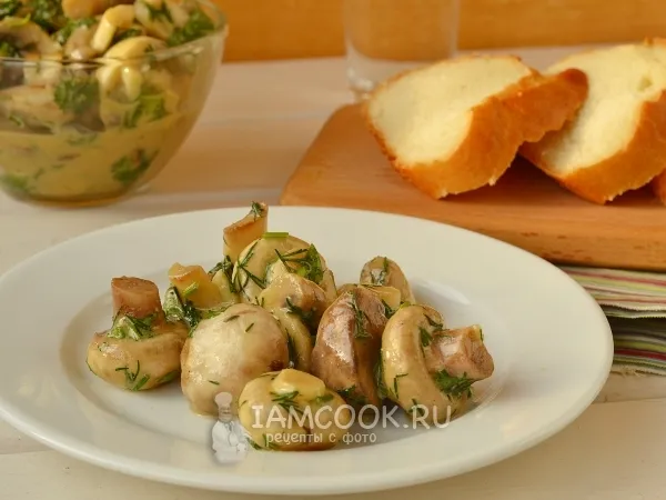 Фото блюда: Маринованные шампиньоны с горчицей