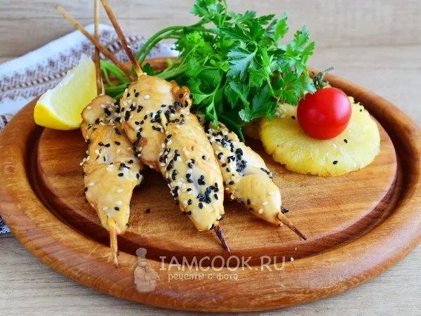 Фото блюда: Диетический шашлык из куриной грудки