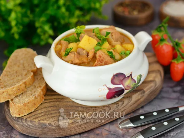 Фото блюда: Суп-гуляш из индейки