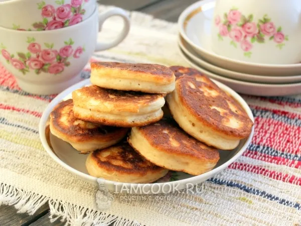 Фото блюда: Пышные оладьи на кислом молоке