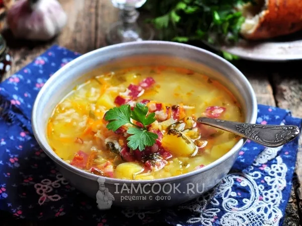 Фото блюда: Рассольник с колбасой