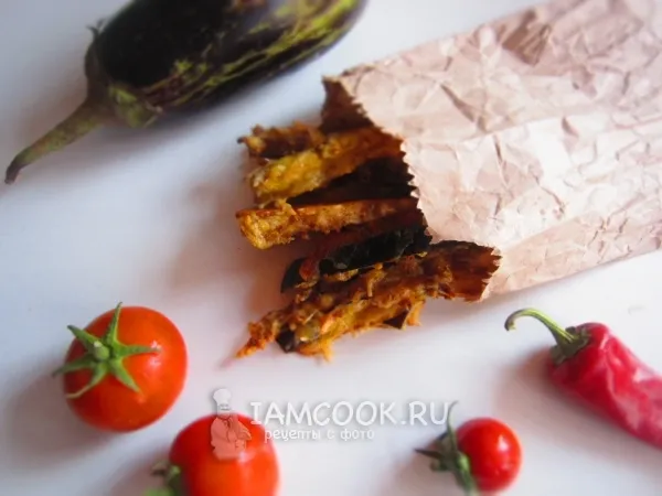 Фото блюда: Баклажанные палочки в сырном кляре