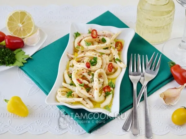 Фото блюда: Маринованные кальмары