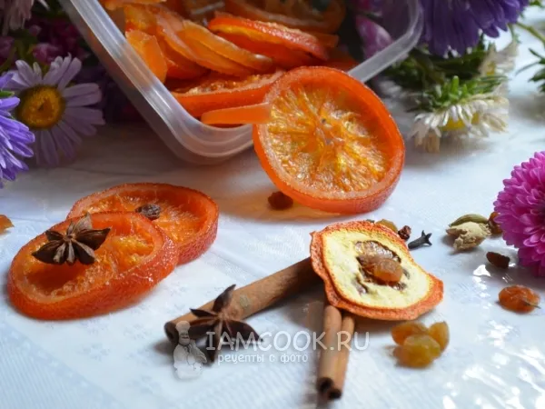 Фото блюда: Цукаты из цитрусовых и яблочных долек