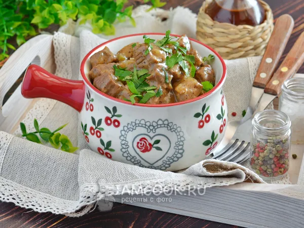 Фото блюда: Гуляш из говядины без томатной пасты