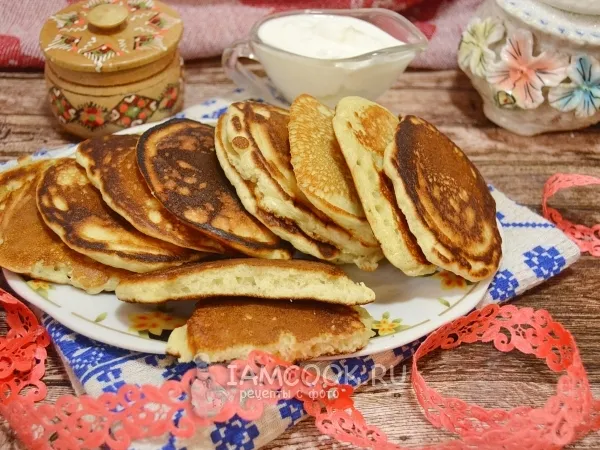 Фото блюда: Оладьи из гороховой муки