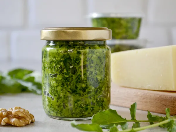 Фото блюда: Соус песто из рукколы на зиму