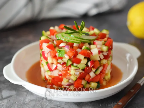 Фото блюда: Овощной тартар