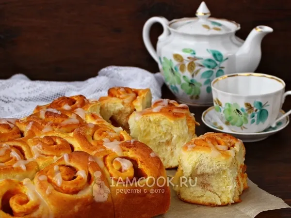 Фото блюда: Отрывной тыквенный пирог