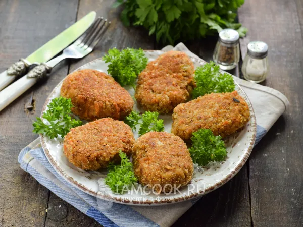 Фото блюда: Котлеты из риса и гречки (постные)