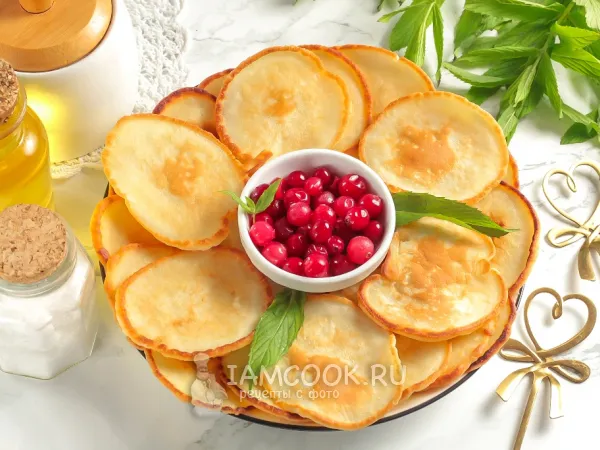 Фото блюда: Оладьи на сгущенном молоке