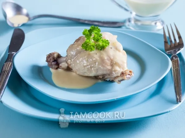 Фото блюда: Кролик тушеный в сливках