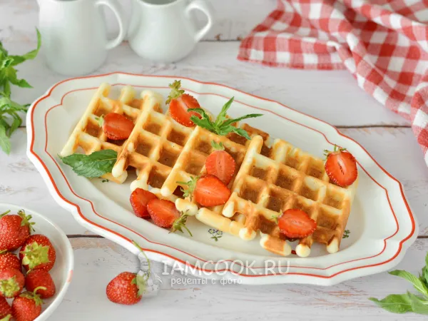 Фото блюда: Венские вафли с рикоттой