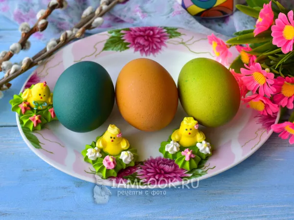 Фото блюда: Как покрасить яйца гелевыми красителями?