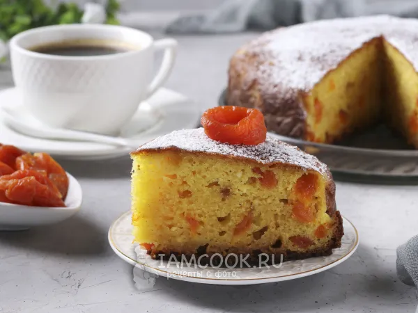 Фото блюда: Творожный манник с курагой